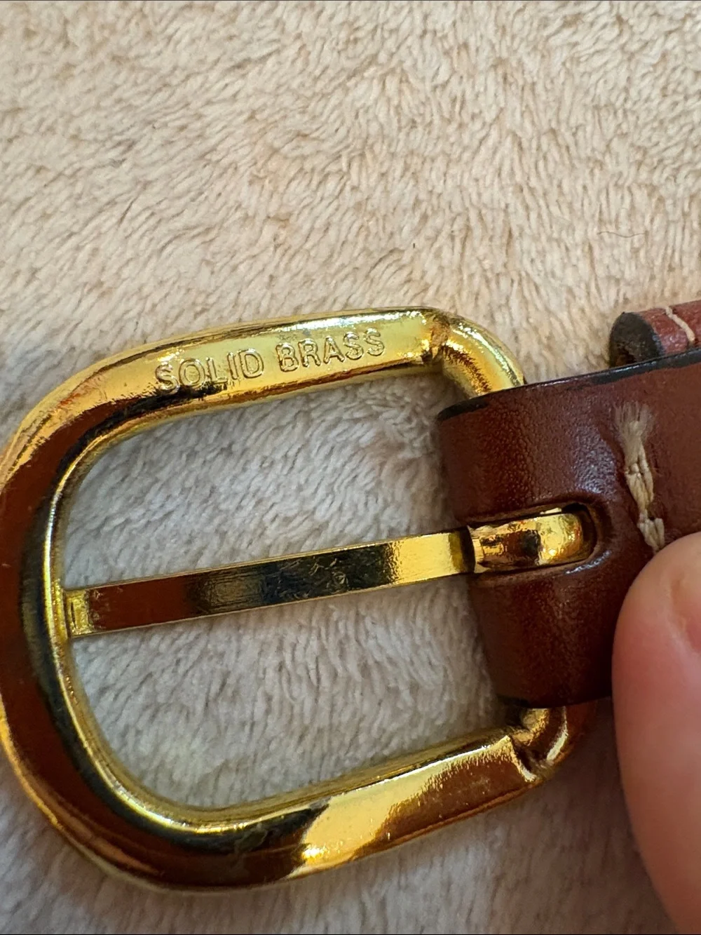Wake Forest Men's Black Webbed Belt Brown Leather Trim Brass Buckle Sz 36